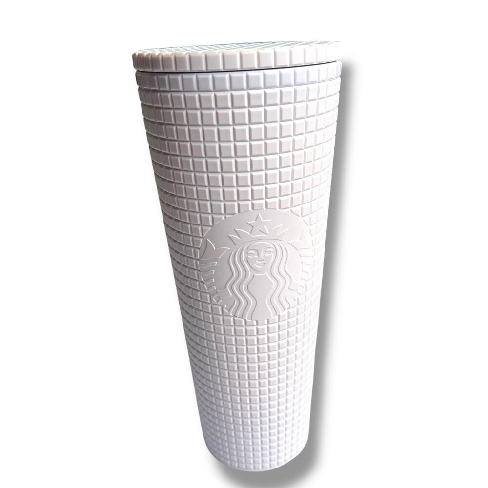 Starbucks 2021 Purple Lilac Lavender Disco Grid Matte Venti Tumbler 24oz